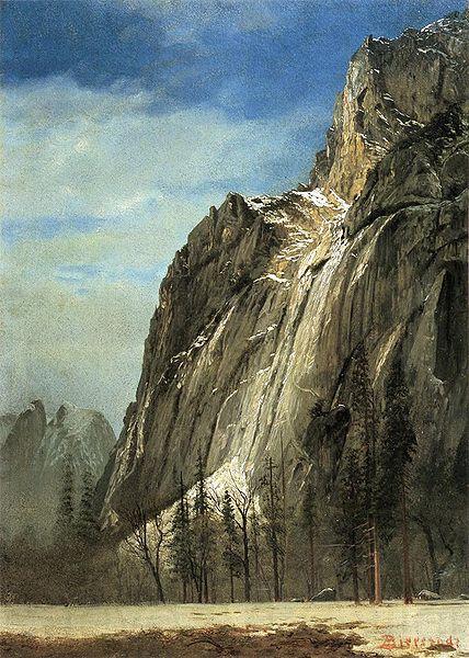 Albert Bierstadt Cathedral Rocks, A Yosemite View Spain oil painting art
